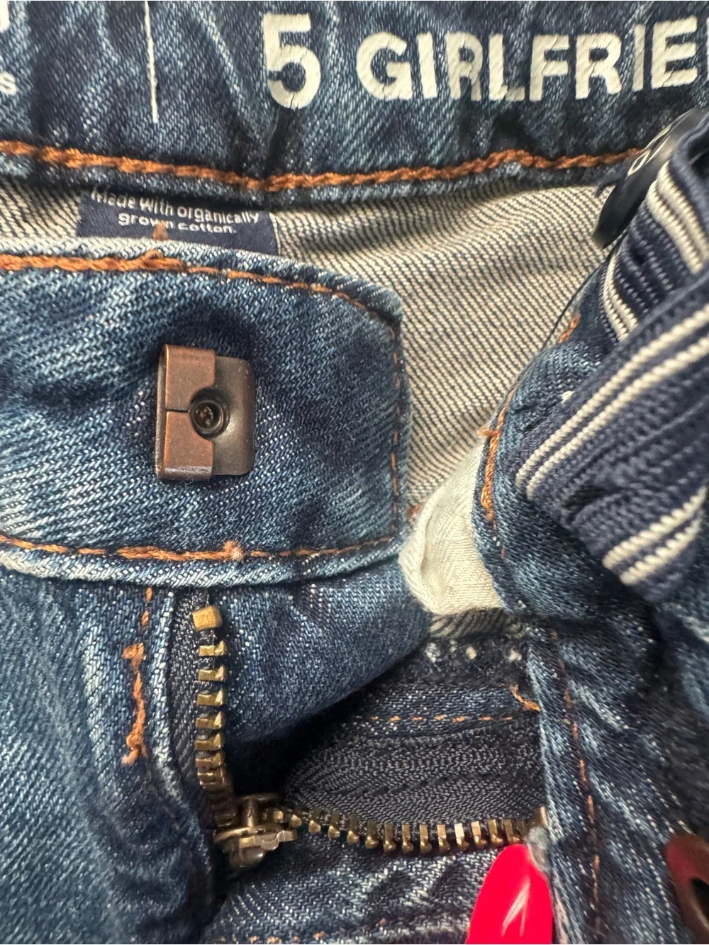 GAP Kids Girlfriend Jeans in Dark Blue Denim